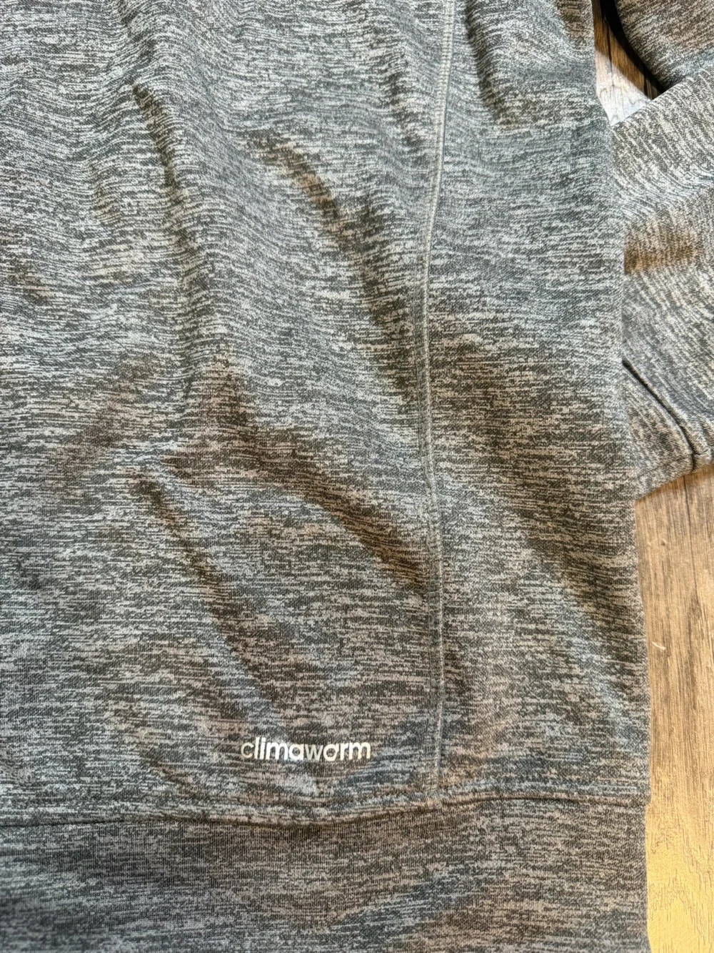 Adidas Men’s Gray Full-Zip Hoodie